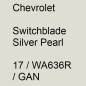 Preview: Chevrolet, Switchblade Silver Pearl, 17 / WA636R / GAN.
